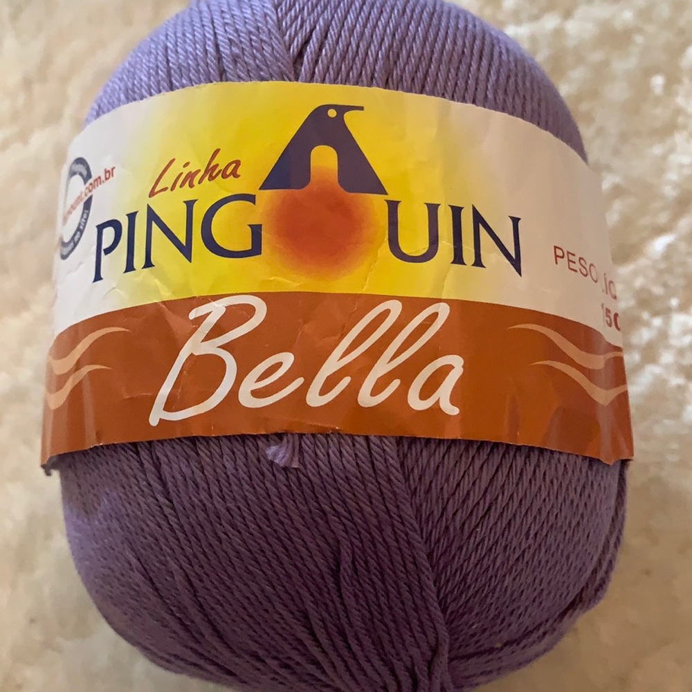 🧶NWT - Bella Mercerized Cotton Yarn in purple